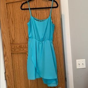 Gorgeous mini dress color aqua
